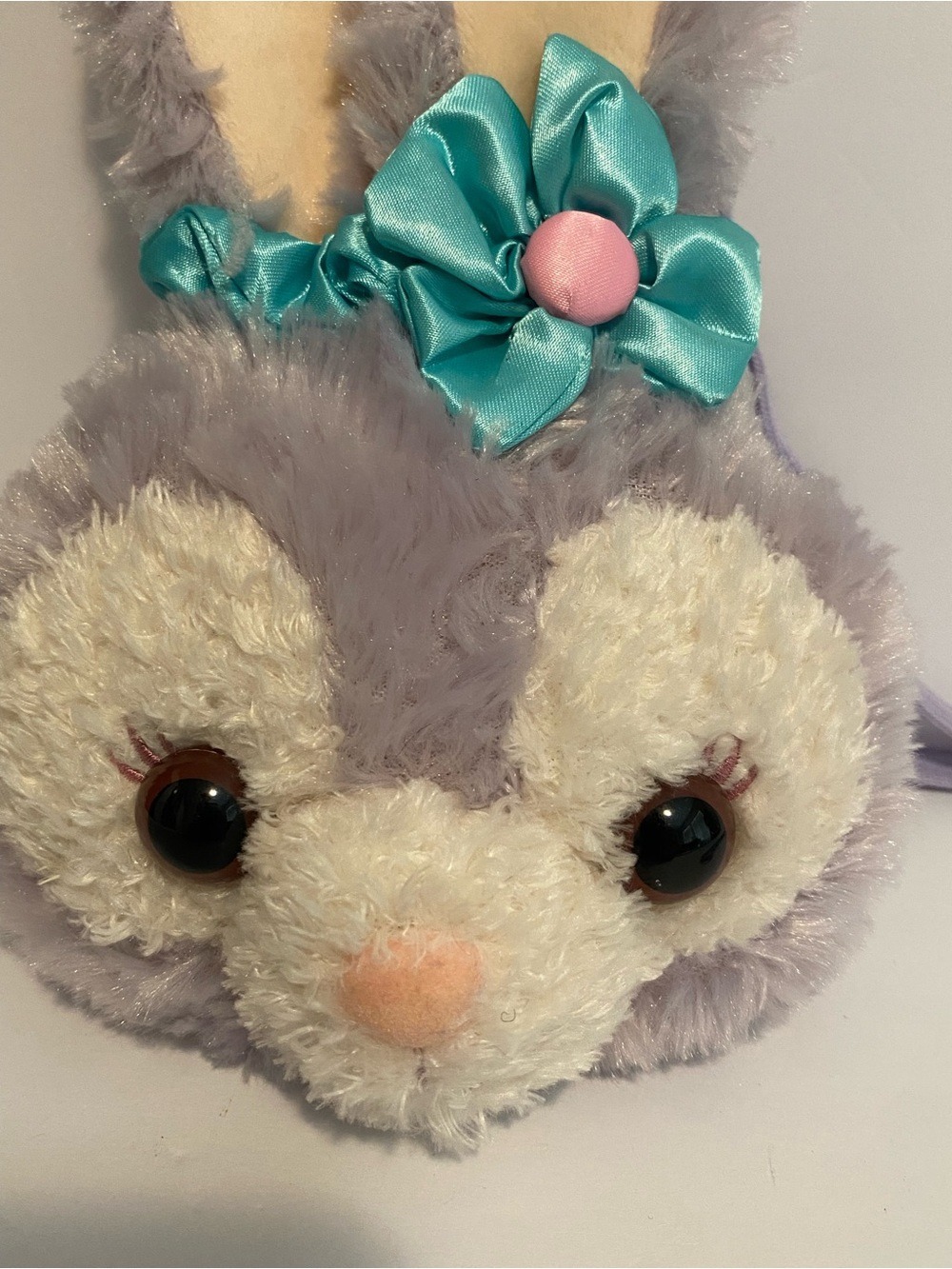 Tokyo Disney Duffy Friends Stella Lou Rabbit Back Purse Shoulder Bag Plush Toy - Picture 2 of 8